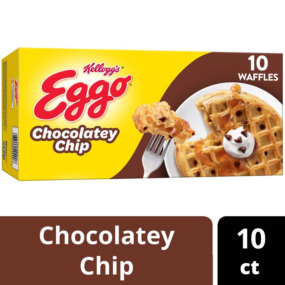 Eggo Kellogg's Chocolatey Chip Waffles (12.3 oz, 10 ct)