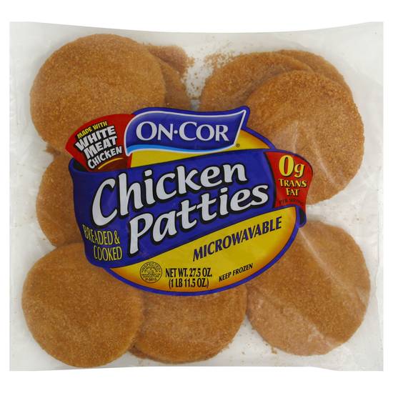 On-Cor Microwavable Chicken Patties (27.5 oz)