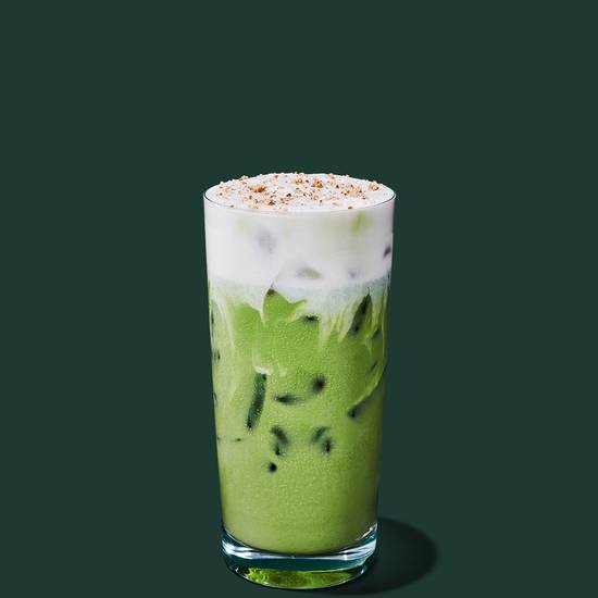 Iced Nondairy Salted Caramel Cookie Matcha