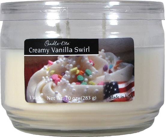 Candle Lite 3 Wick Sugared Vanilla Candle (10 oz)