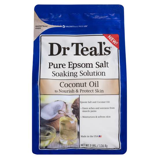 Dr Teal's Pure Epsom Salt Soaking Solution Coconut Oil