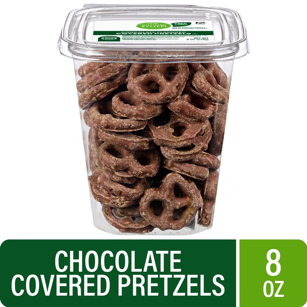 Simple Truth Flavored Covered Pretzels, Chocolate (8 oz)