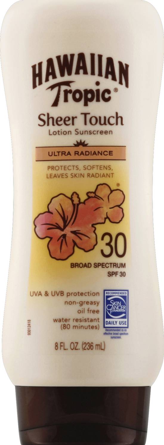 Hawaiian Tropic Sheer Touch, Broad Spectrum Spf 30 Sunscreen Lotion