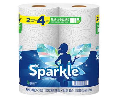 Sparkle Tear-A-Square Paper Towels