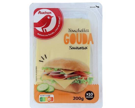 Tranchettes gouda savoureux - auchan - 200g