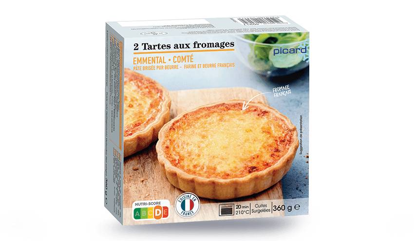 2 tartes aux fromages