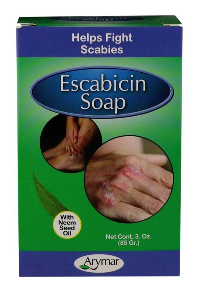 Arymar Escabicin Soap With Neem Seed Oil Helps Fight Scabies (3 oz)