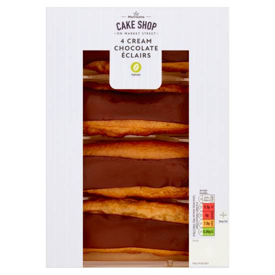 Morrisons Cake Shop on Market Street Cream Chocolate Éclairs (4 ct)