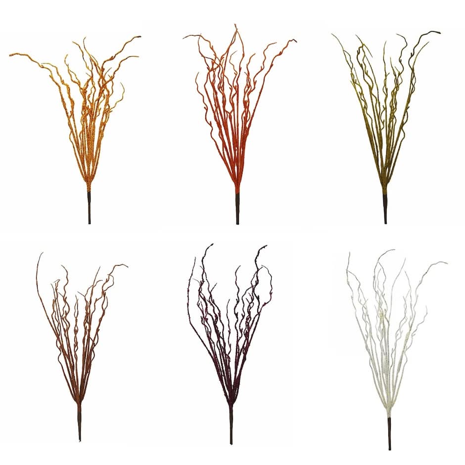 Floral Garden Fall Willow Bush, 17 in, Assorted (6 ct)