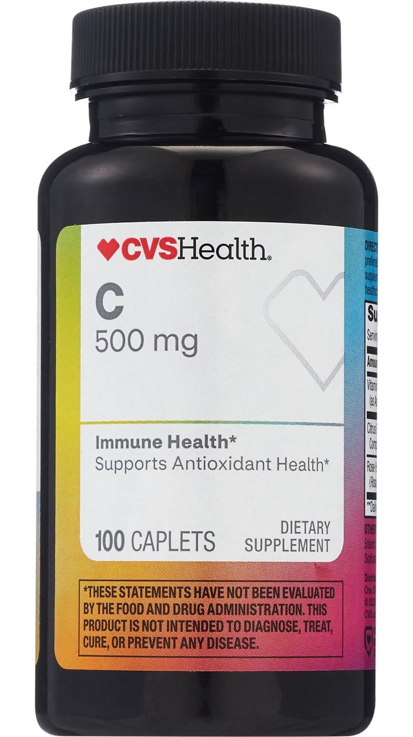 CVS Health Vitamin C Dietary Supplement Caplets (100 ct)
