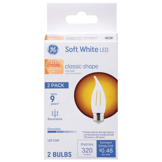 Ge Lighting 4 Watts Soft White Led Light Bulbs