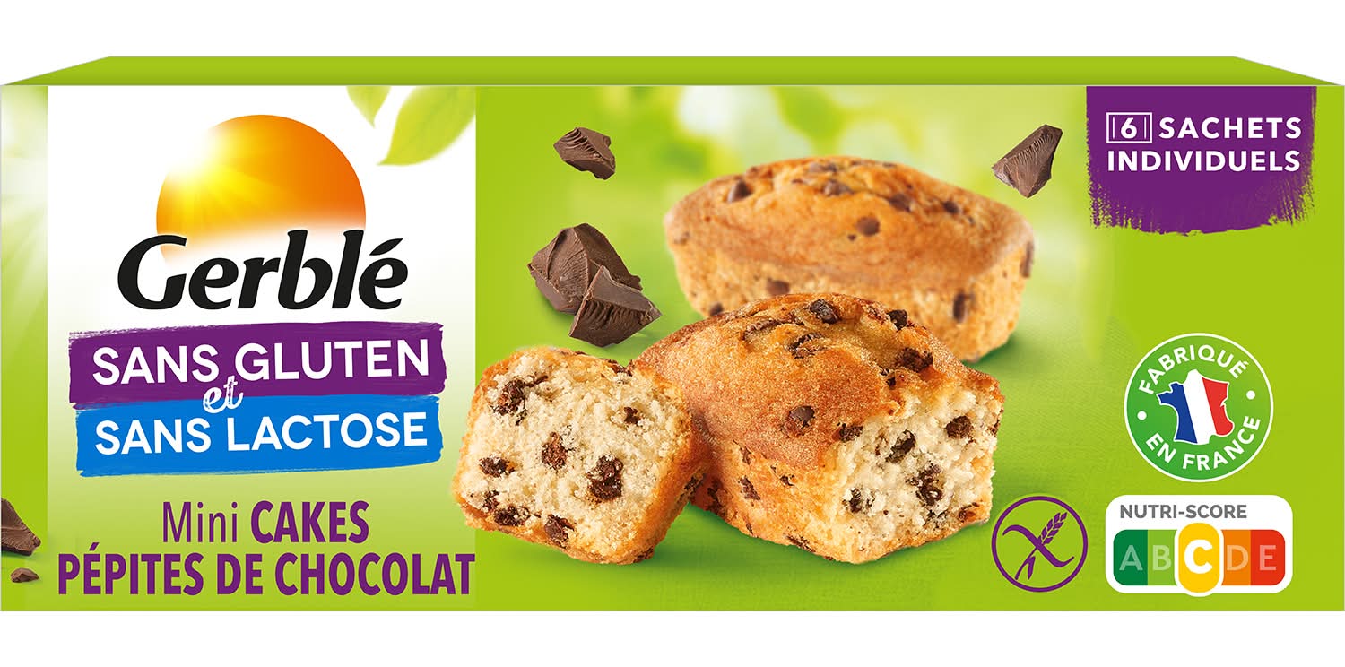Gerblé - Mini gâteaux aux pépites de chocolat (230g)