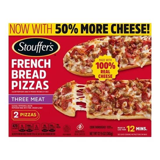 Stouffer's Three Meat French Bread Pizzas (2 ct)