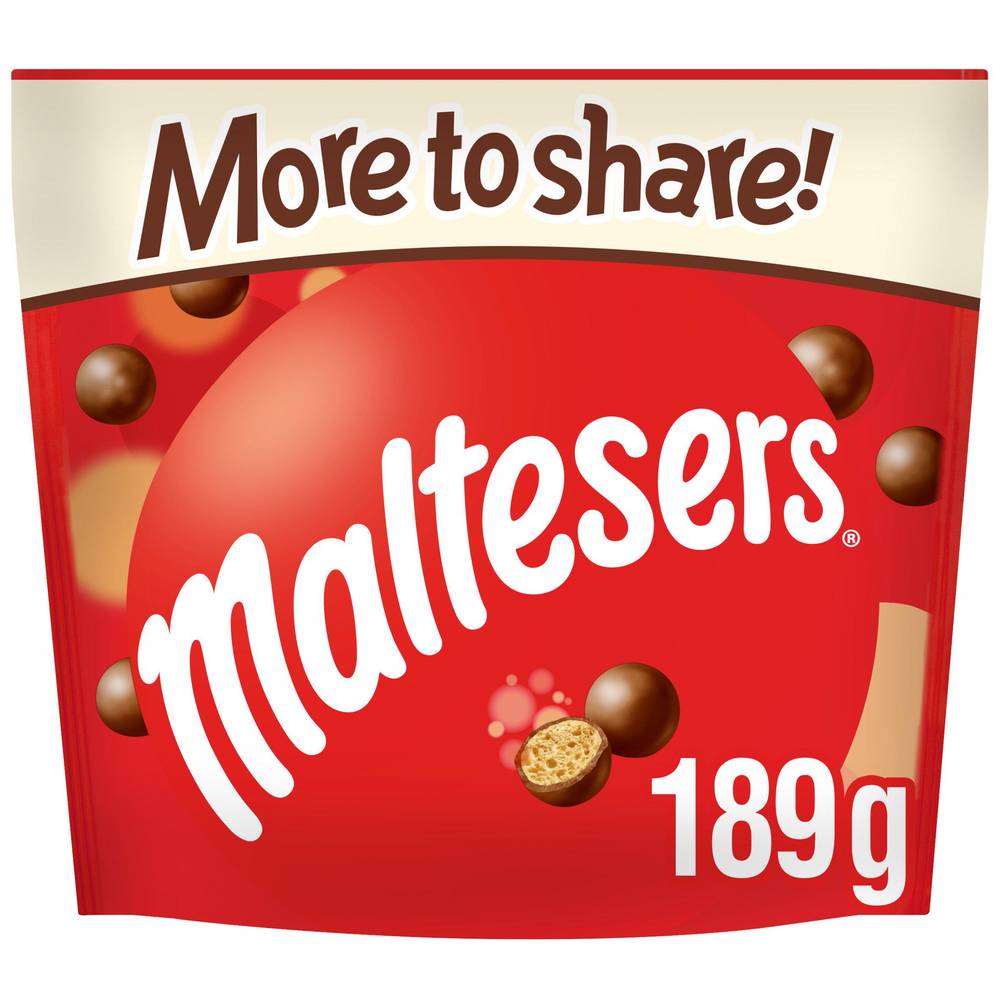 Maltesers Milk Chocolate & Honeycomb Sharing Pouch Bag Fairtrade 175g