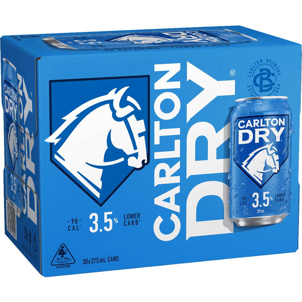 Carlton Dry Mid 3.5% Can 30X375Ml