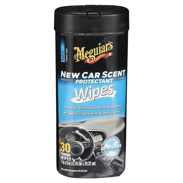 Meguiar's New Car Scent Protectant Wipes - G4200, 25 Wipes