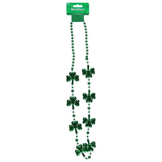 Amscan St Patricks Day Shamrock Electroplate Necklace (1 ct)