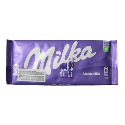 Milka chocolate con leche (100 g)