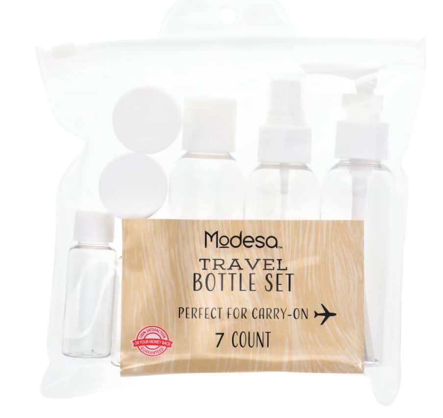 Modesa Travel Bottle Set, Assorted (7 ct)