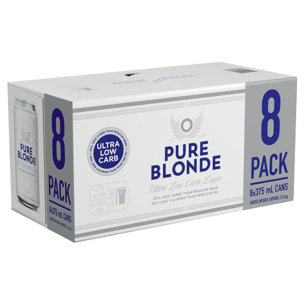 Pure Blonde 8pk Can 375mL X 8 pack