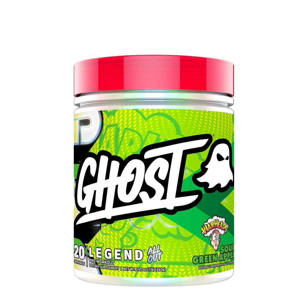 Ghost Legend All Out Pre-Workout Powder (sour green apple)