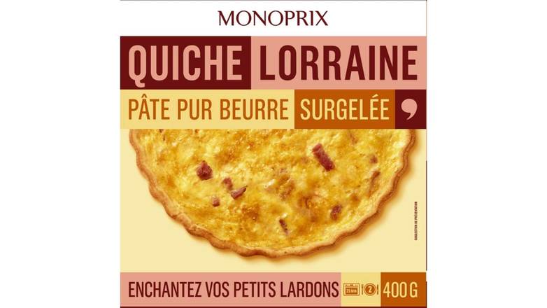 Monoprix - Quiche lorraine pâte pur beurre