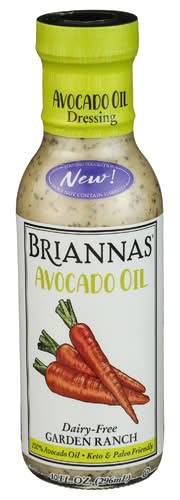 Briannas Dairy Free Garden Ranch Avocado Oil Dressing