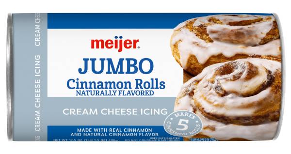 Meijer Cinnamon Rolls With Cream Cheese Icing (17.5 oz, 5 ct)