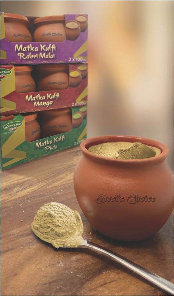 Desi's Choice Matka Pistachio Kulfi (2 x 100 ml)