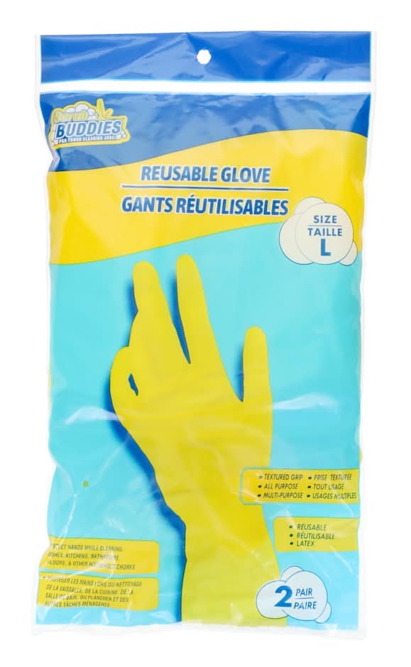 Scrub Buddies Reusable Latex Gloves, L