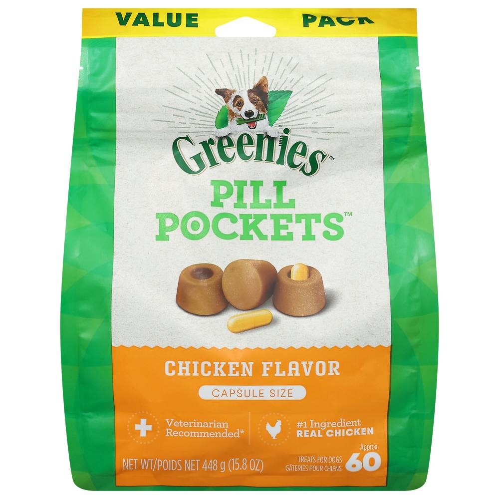 Greenies Pill Pockets Value pack Chicken Flavor Dog Treats (15.8 oz)