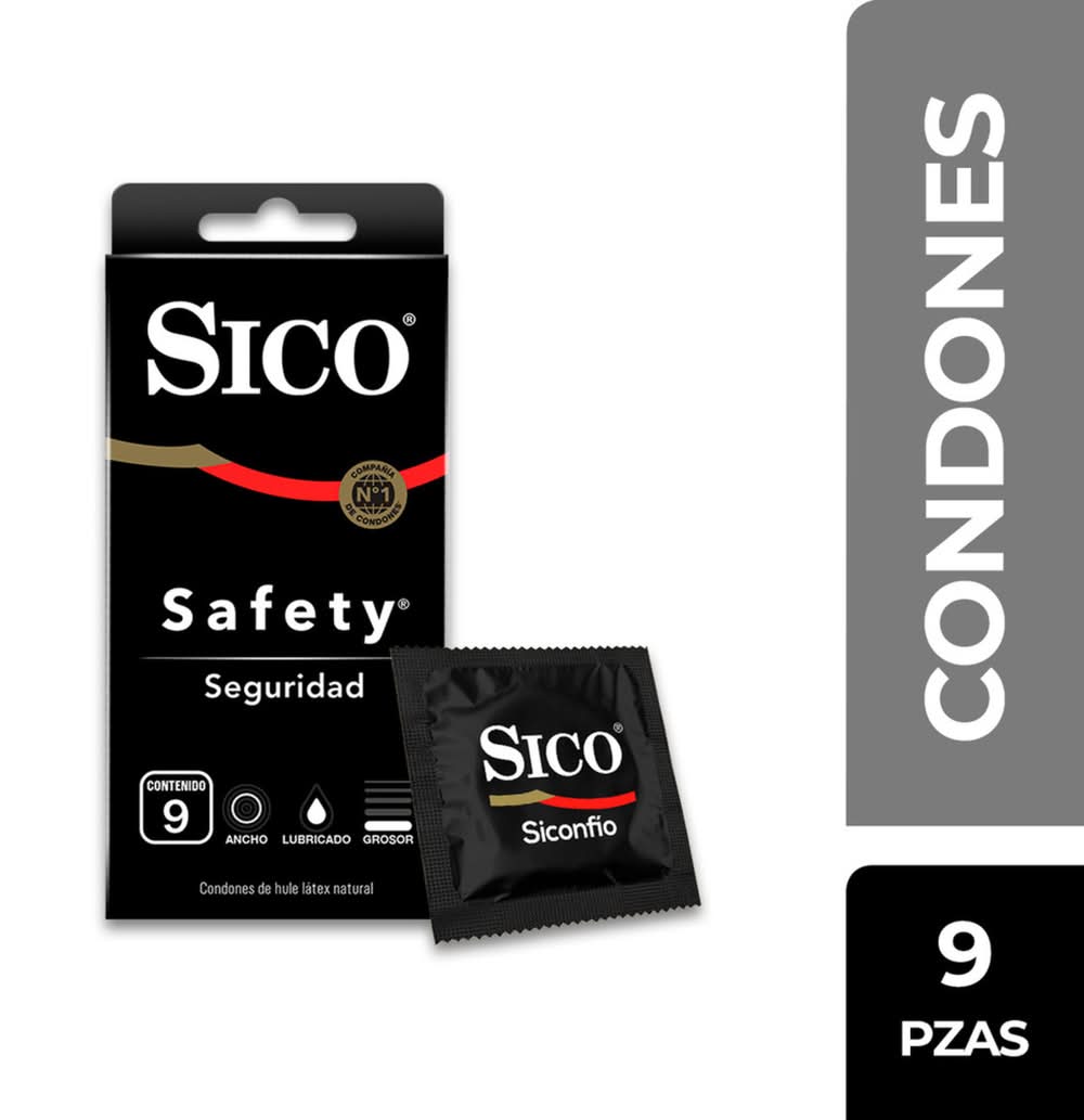 Sico · Condones safety de látex (90 un)