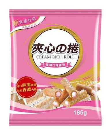旺旺夾心酥捲-草莓185g#4710144912447