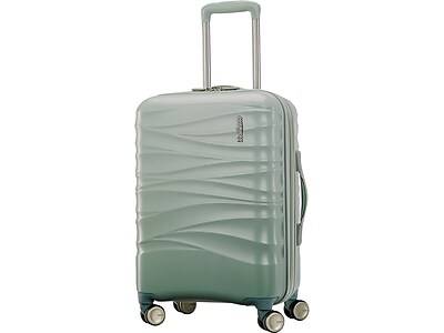 American Tourister Cascade Hardside Carry on Spinner Suitcase (sage green)