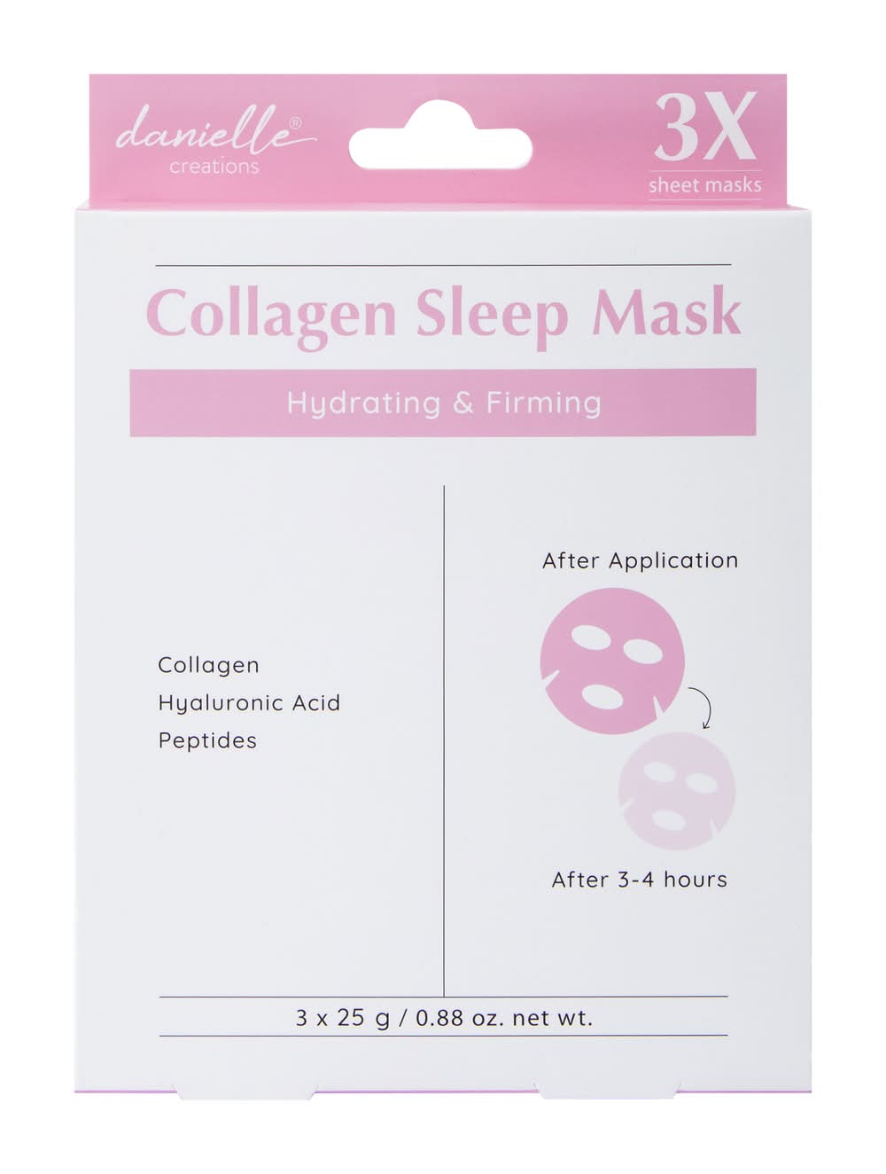 Danielle Creations® Collagen Sleep Mask 3-Pack