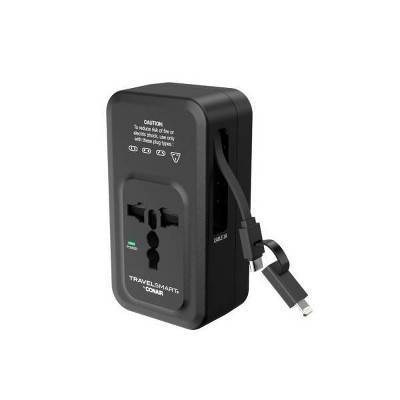 Travel Smart Does-It-All Adapter With Cables & Usb-A & C Ports