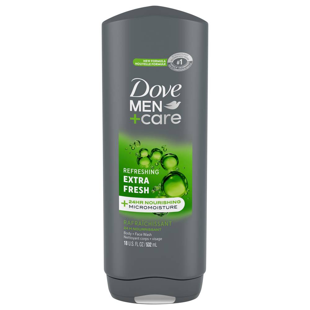 Dove Men+Care Extra Fresh Body & Face Wash (18 fl oz)