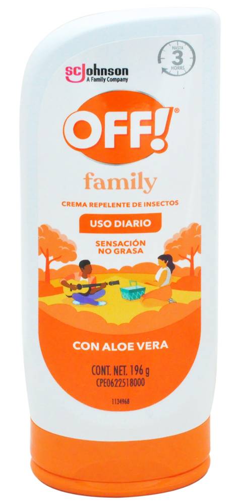 OFF! REPELENTE FAMILY ALOE VERA FCO*196G
