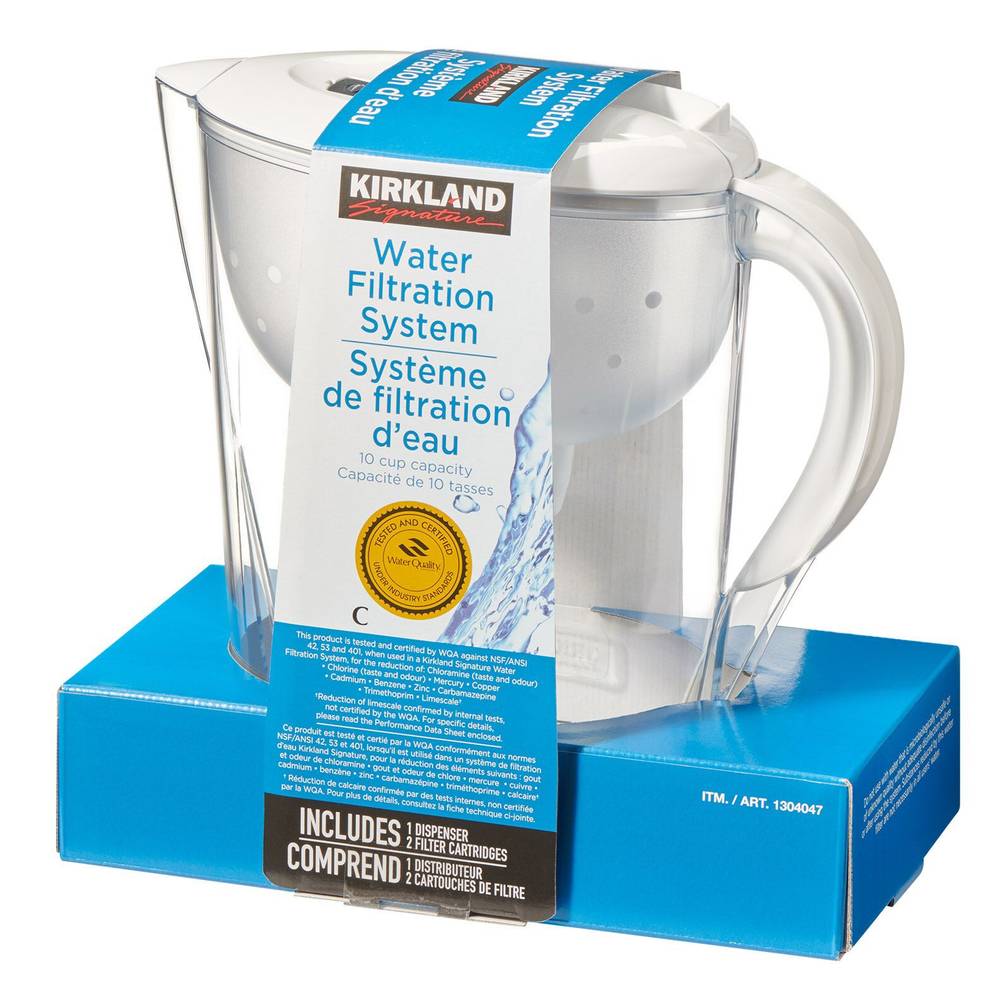 Kirkland Signature - Pichet Lake De 2.3 L (10 Tasses) Avec 2 Filtres