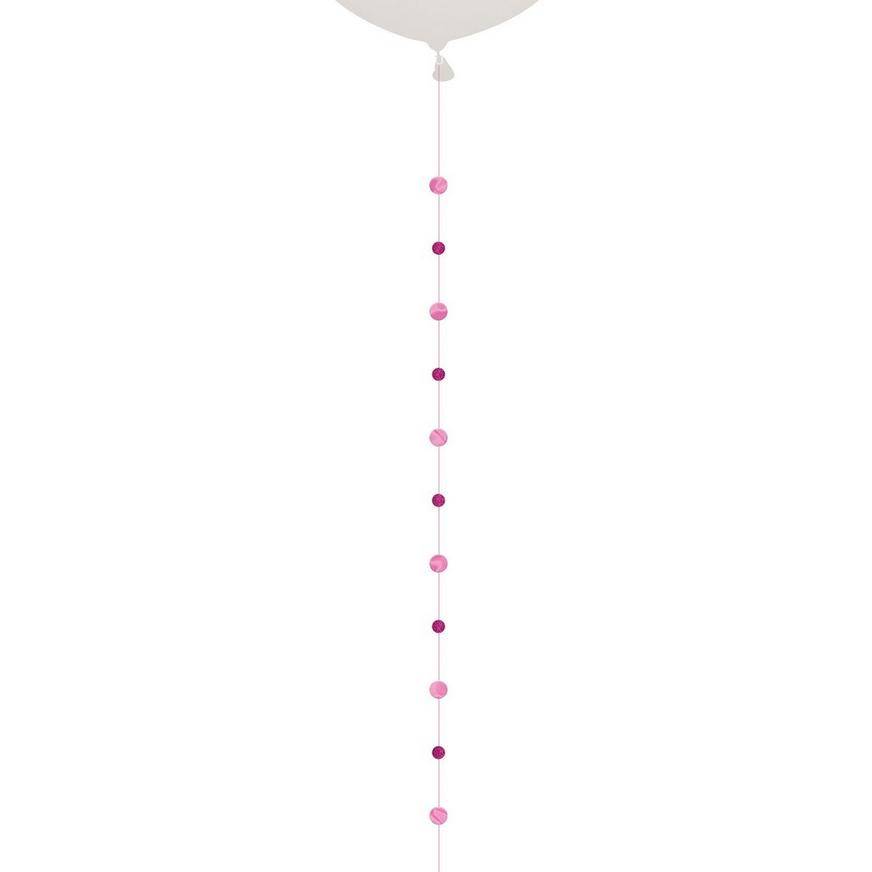 Pink Circles Balloon Tail