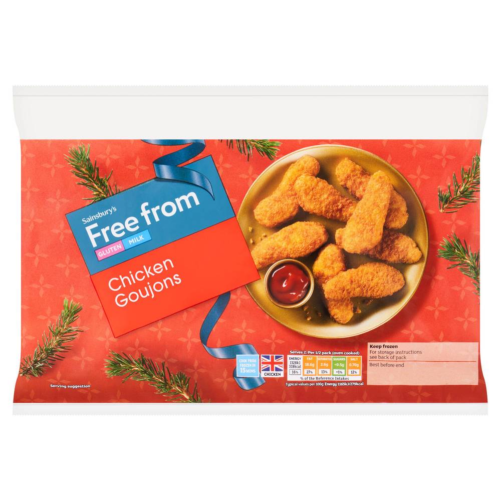 Sainsbury's Free From Chicken Goujons 250g