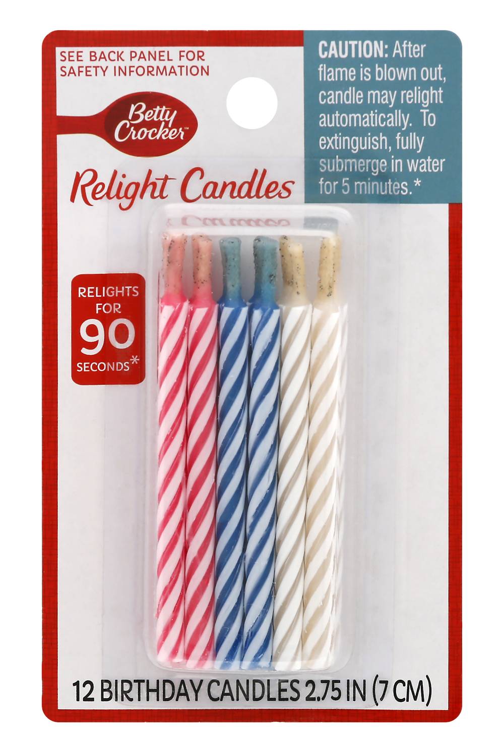 Betty Crocker Relight Birthday Candles, 12 ct (6 ct)