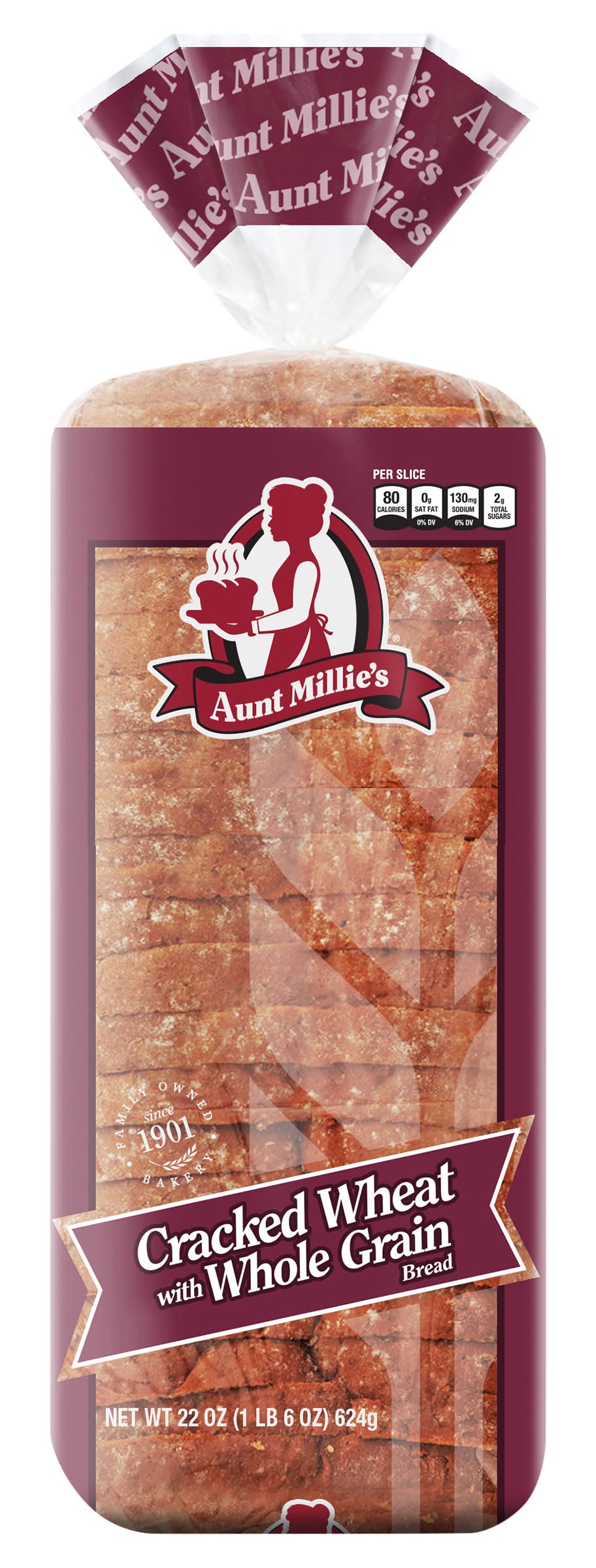 Aunt Millie's Homestyle Cracked Wheat With Whole Grain Bread (22 oz)
