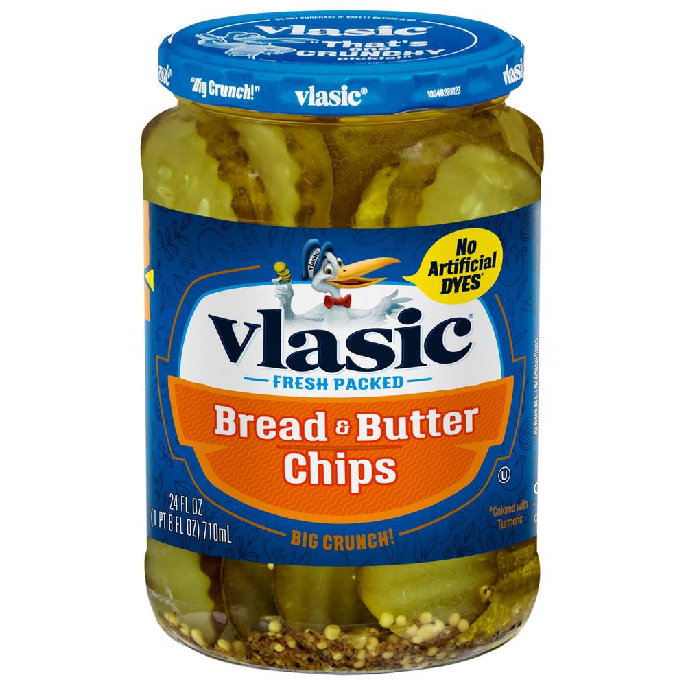 Vlasic Fresh Packed Bread & Butter Chips Pickles (24 fl oz)