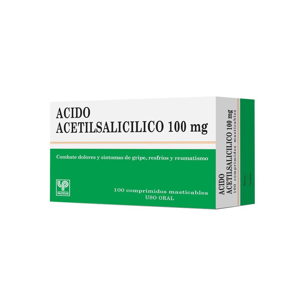 Acido Acetil Salicilico 100 Mg. 100 Comprimidos