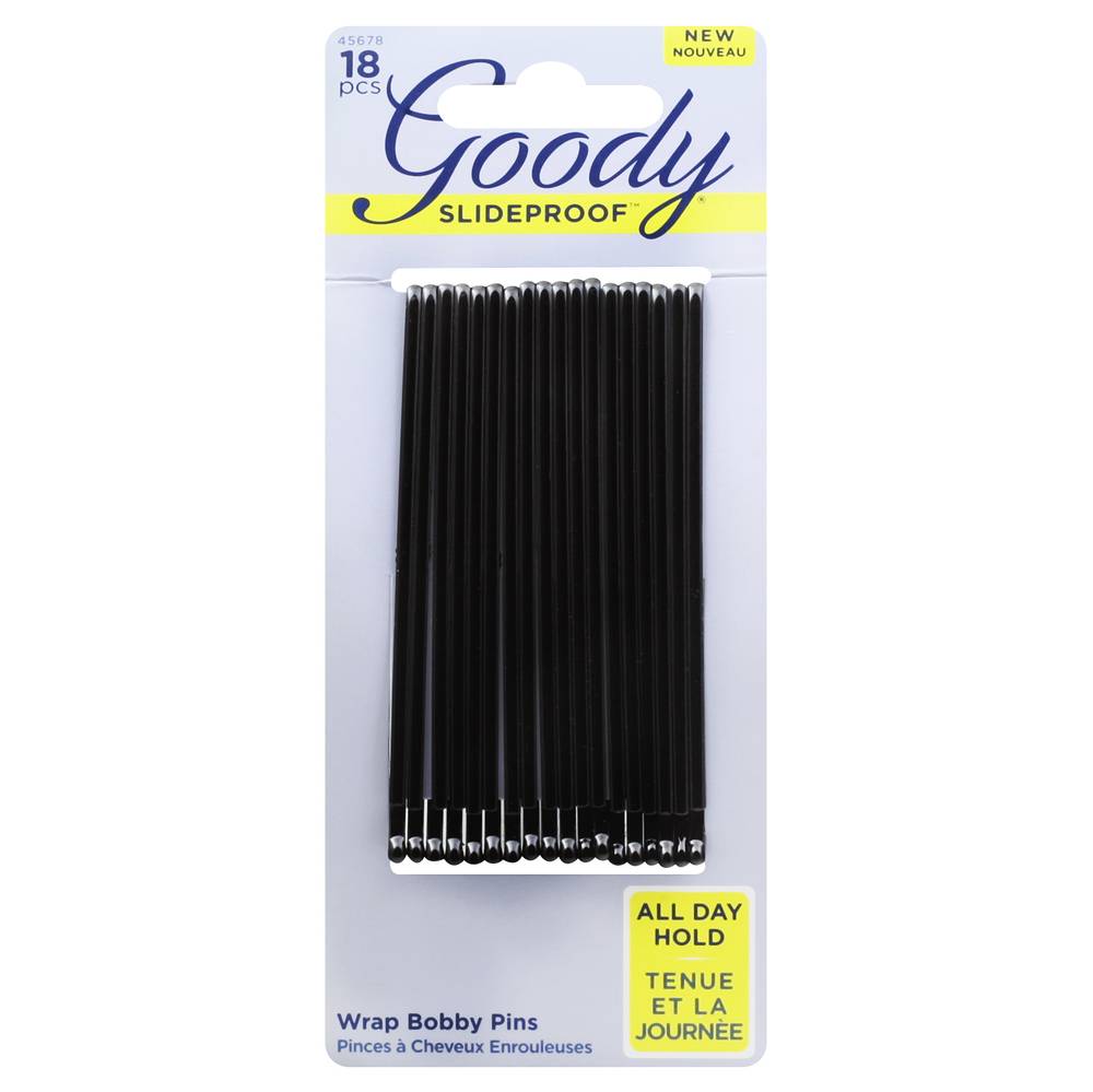 Goody Black Wrap Bobby Pins (1.8 oz)