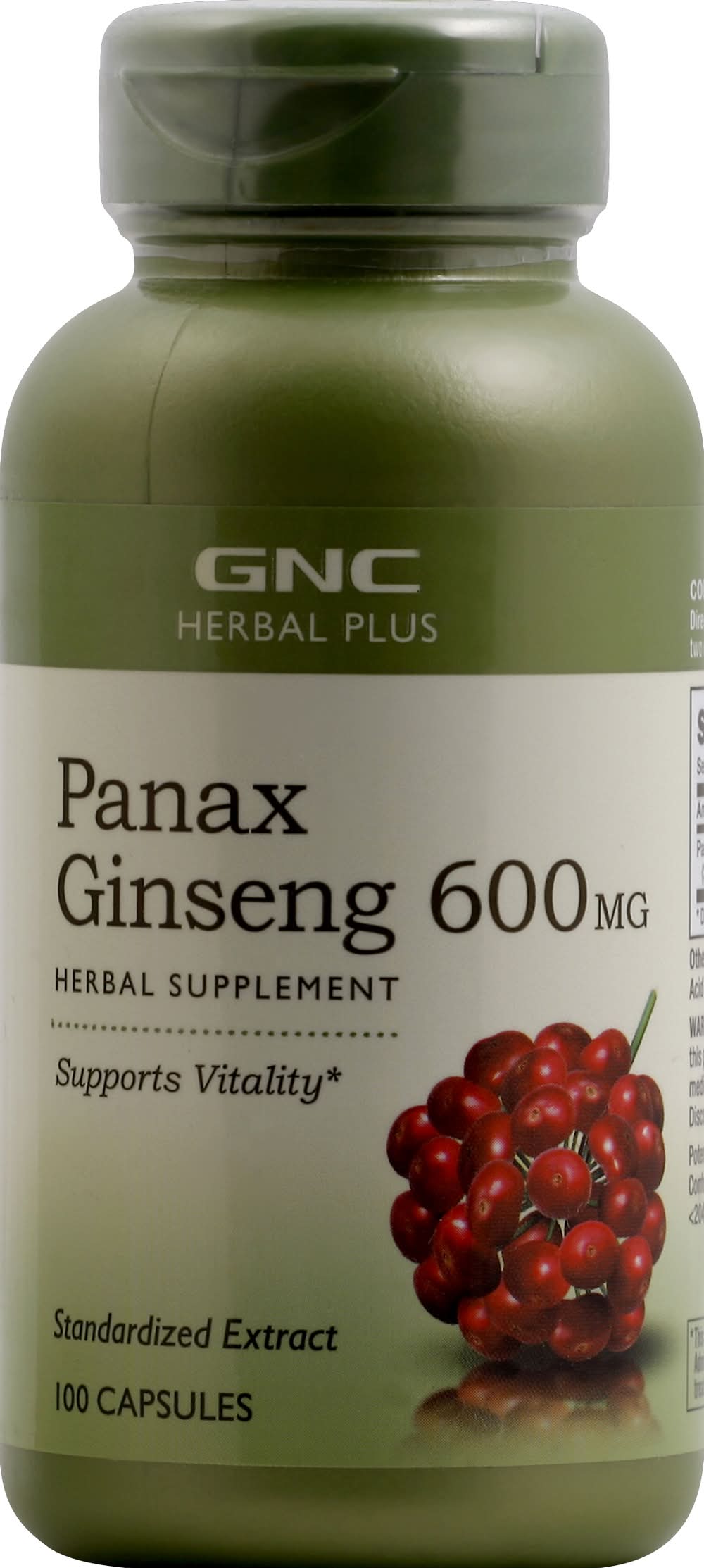 GNC Panax Ginseng 600 mg Herbal Supplement (5.2 oz, 100 ct)