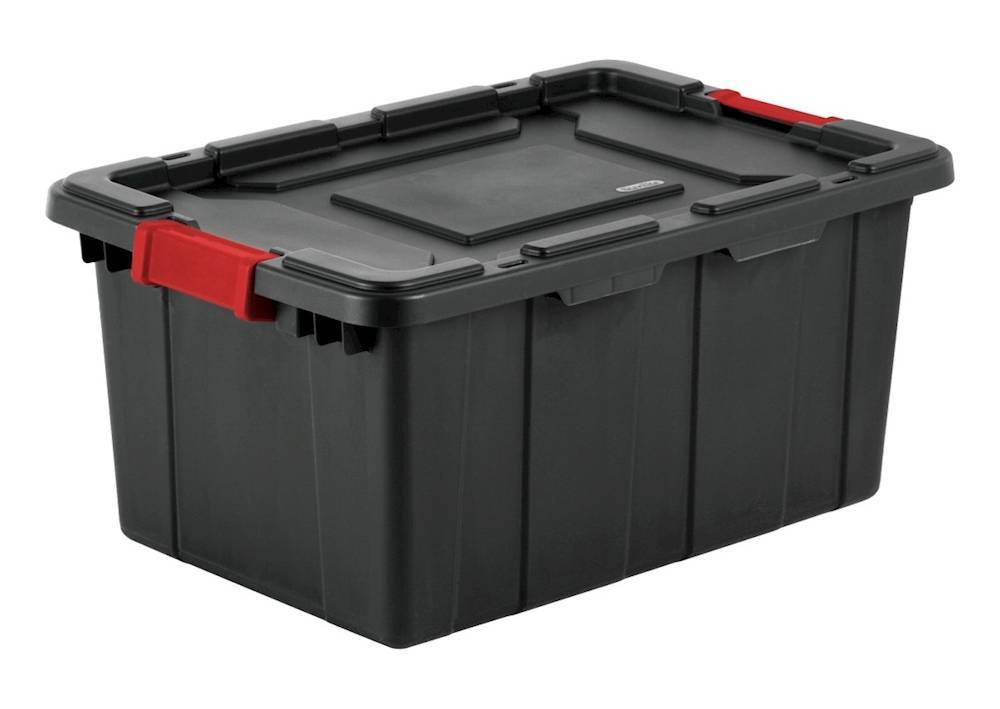 Sterilite · Caja industrial 56.8 l, negro