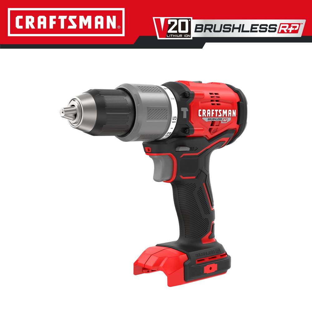 CRAFTSMAN V20 RP 1/2-in 20-volt Max Variable Brushless Cordless Hammer Drill (Bare Tool) | CMCD732B