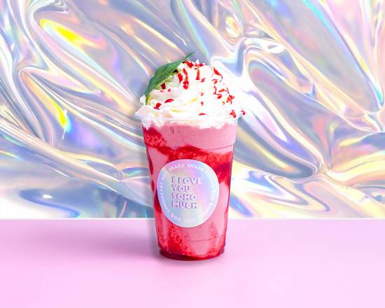 Milkshake homemade Fraise Basilic